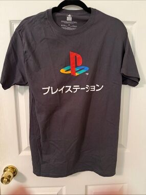 Sony Multicolor PlayStation Logo Tee - Gray